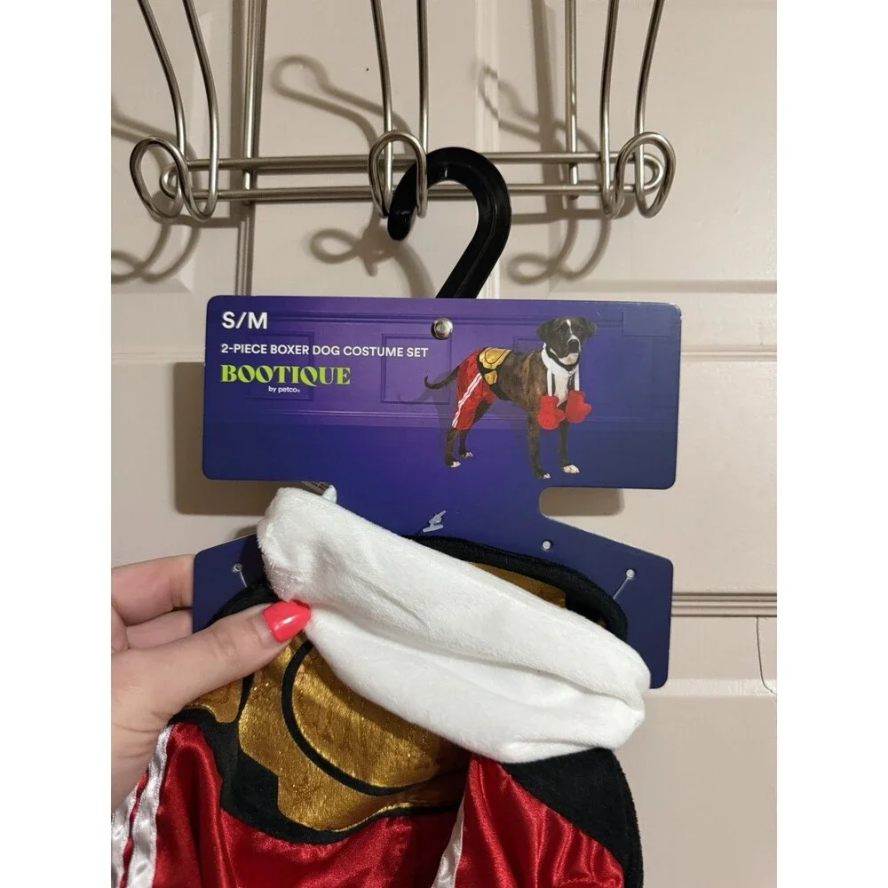 Petco Dog Halloween Costume Heavy Weight Boxer  - NWT Size S/M - Missing Gloves